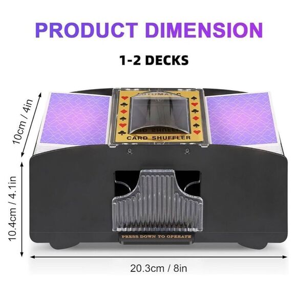 NEW Automatic Card Shuffler 2 Deck Home Game - Picture 2 of 6